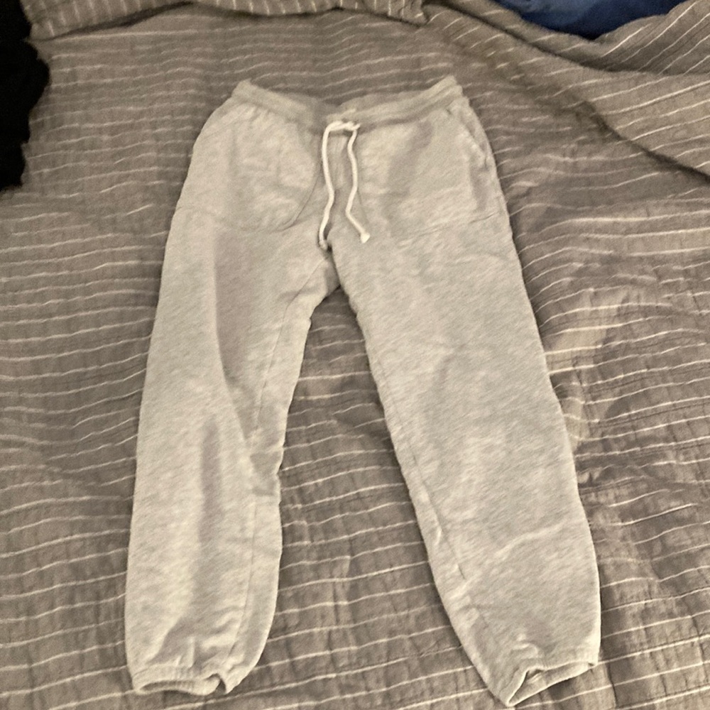 These are white sweatpants